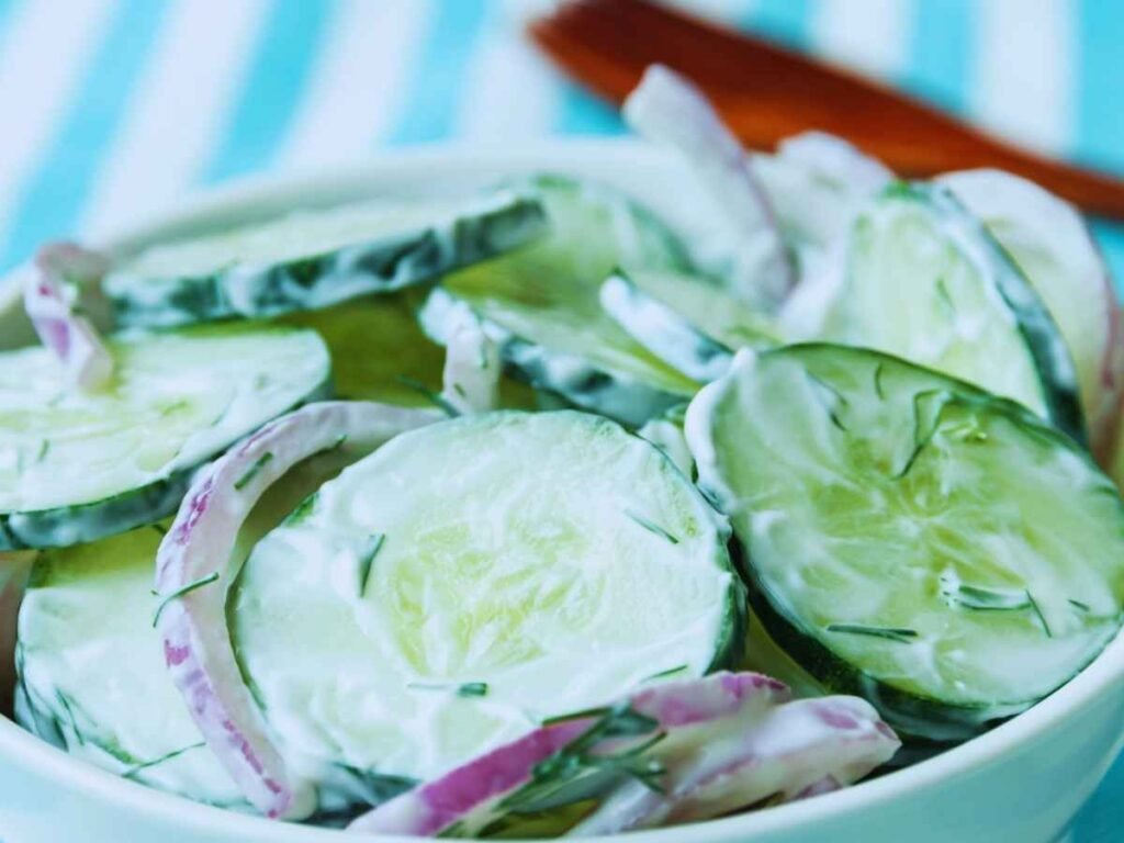 creamy cucumber salad