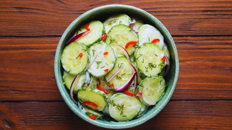 creamy cucumber salad