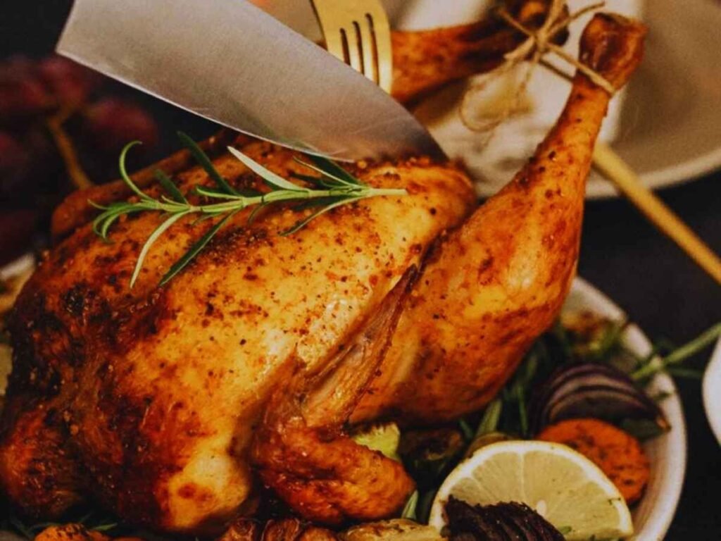 how to roast a turkey upside down