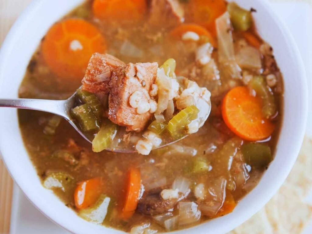 beef and barley soup recipe