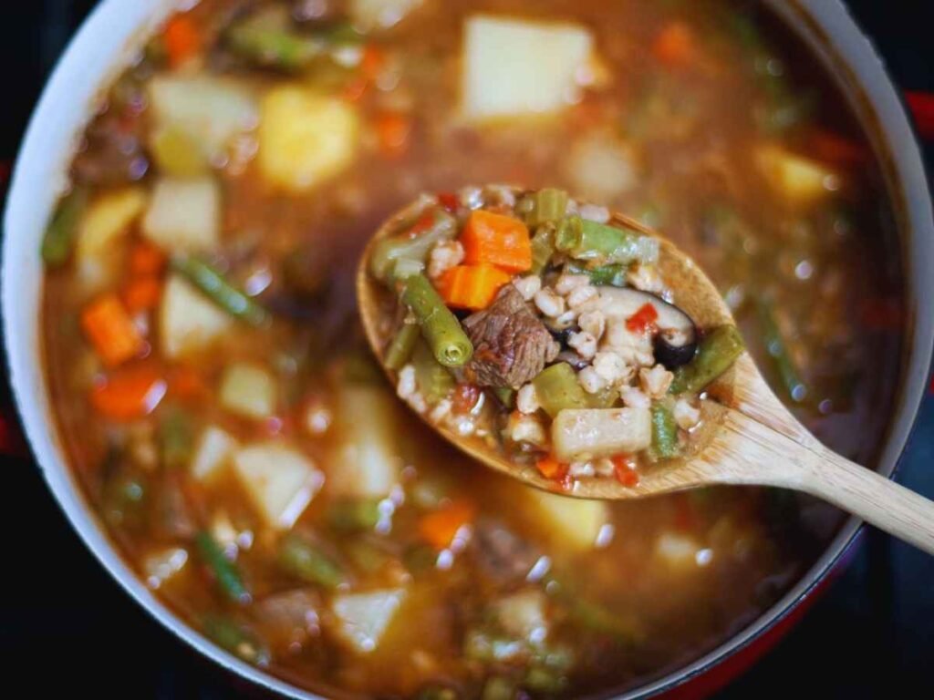 beef and barley soup recipe